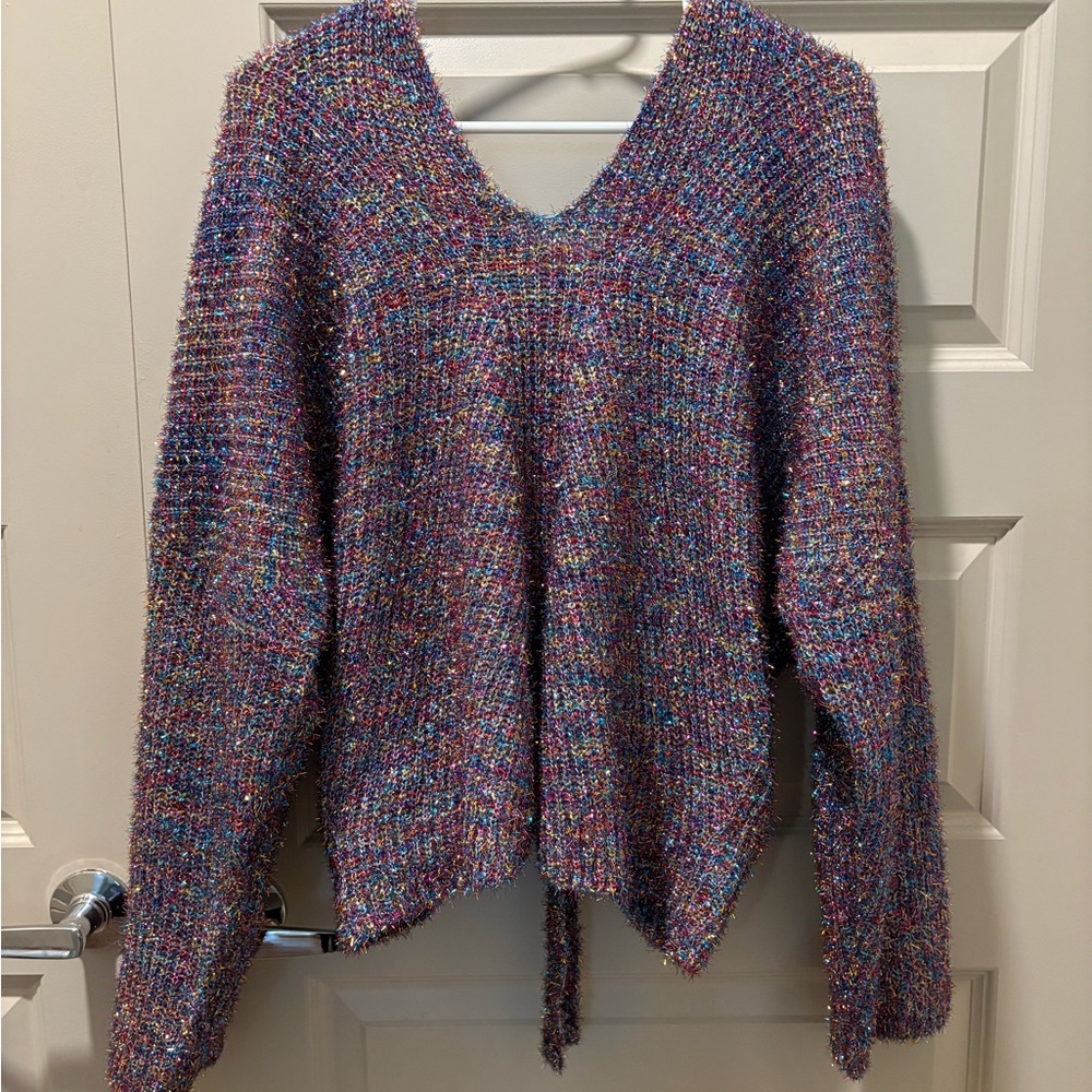 NWT Pretty Little Thing Multicolor Knit Women's Sweater